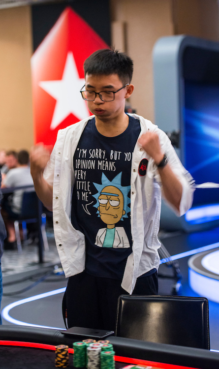 Haoxiang Wang_2018 EPT Barcelona_Main Event_Day 5_Giron_8JG0864